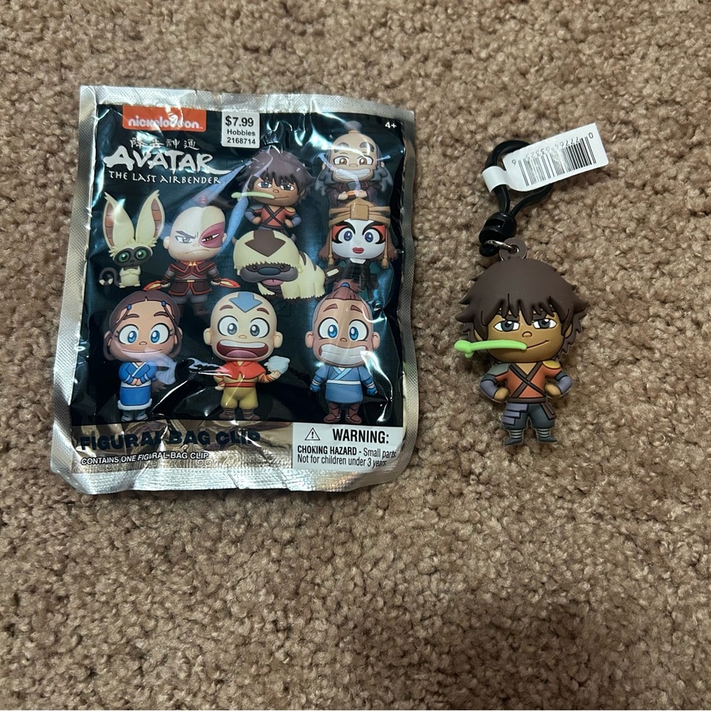 Avatar The Last Airbender Bag Clip Blind Bag - Series 1 - JET